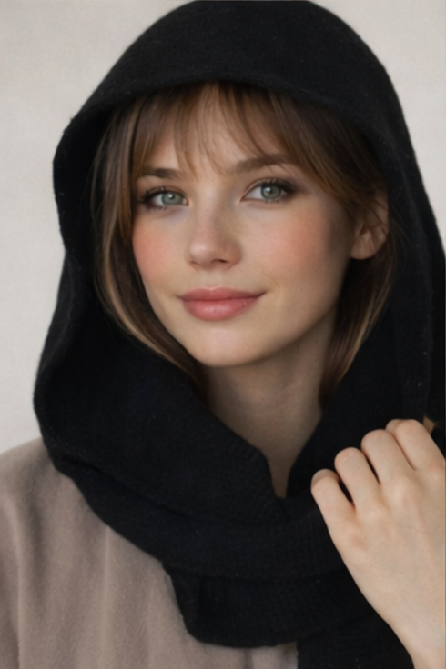 Sophie Hood 100% Wolle | schwarz