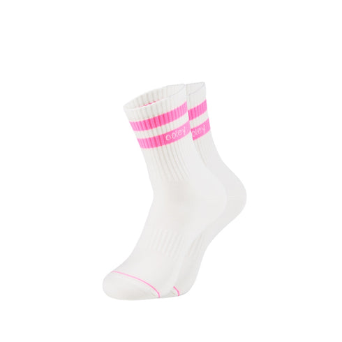 Street Mood Socken | white Pink