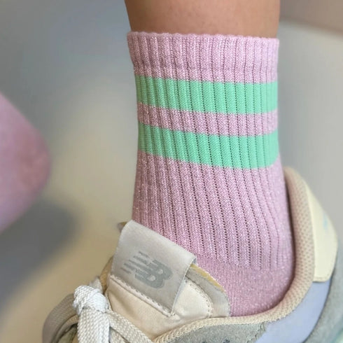 Starlight Glitter Socken | lavender