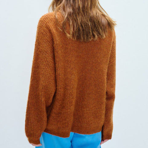 Pullover East | orange meliert