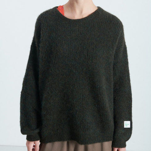Pullover East | dunkelgrün meliert