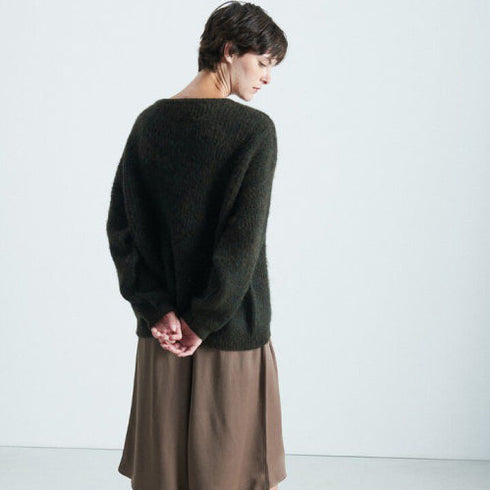 Pullover East | dunkelgrün meliert