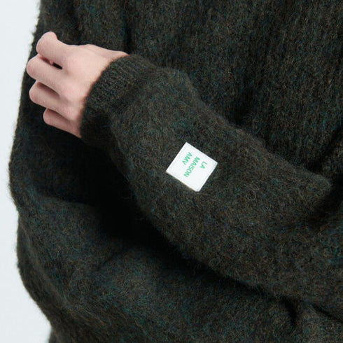 Pullover East | dunkelgrün meliert