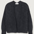 Cardigan East kurz | charcoal melange