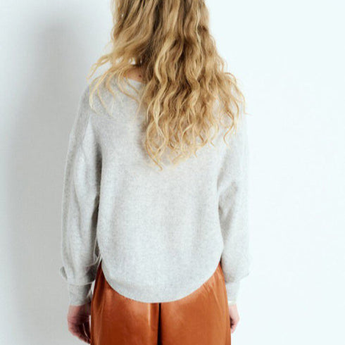 Pullover Raxow | hellgrau meliert