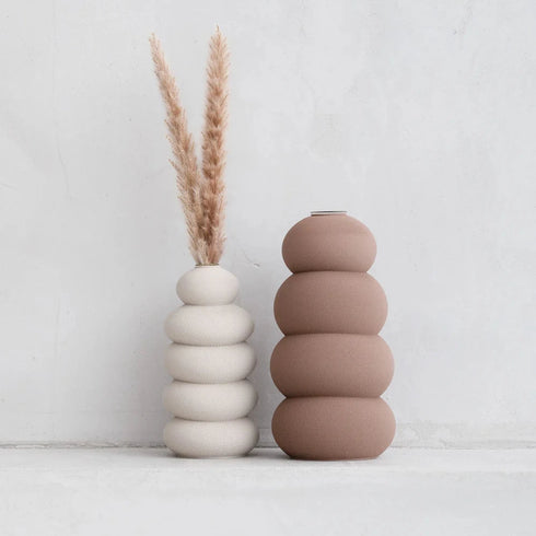 3D Vase Peak klein | taupe