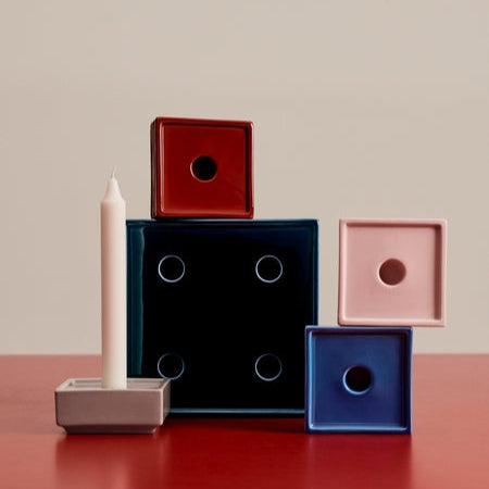 Kerzenständer Mattone S | light-pink