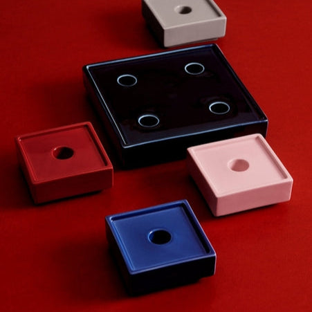 Kerzenständer Mattone S | blau