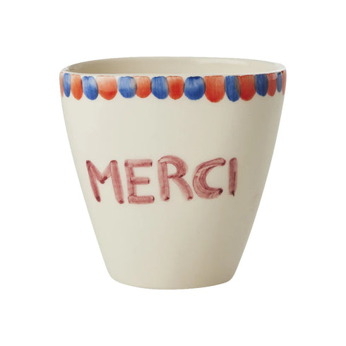 Handbemalter Becher | Merci