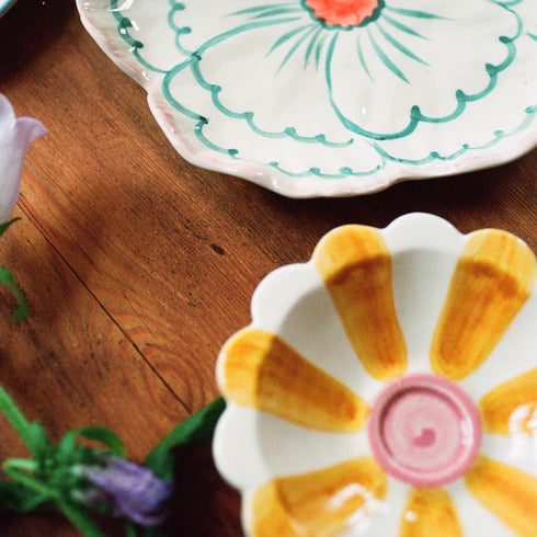 Handbemalte Schale | yellow Flower