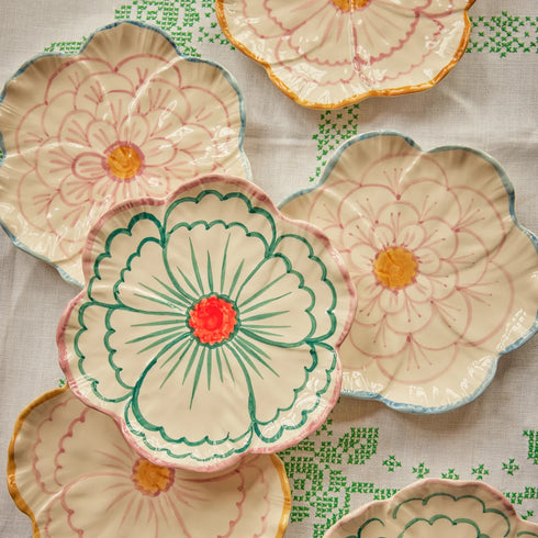 Handbemalte Platte | lavendel Flower