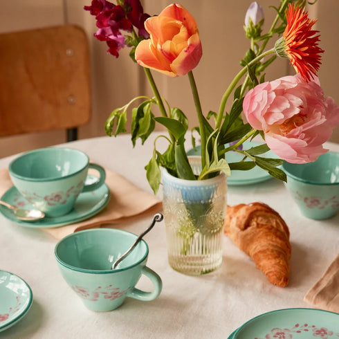 Handbemalte Teetasse | Flower Vine