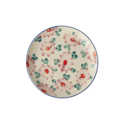 Handbemalter Teller | Pink Flowers