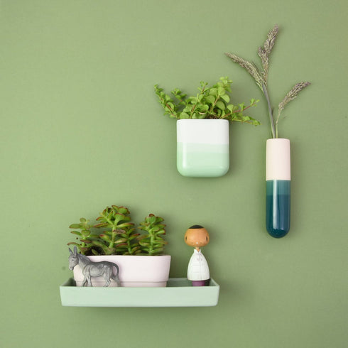 Wandvase Dip short | mint