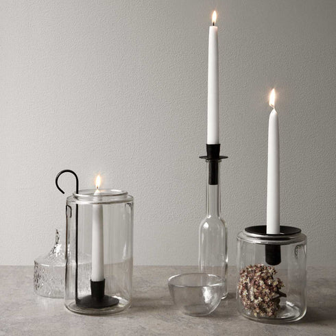 Kerzenhalter Jars | schwarz