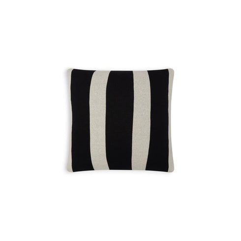 Kissen 50x50cm | gestreift schwarz