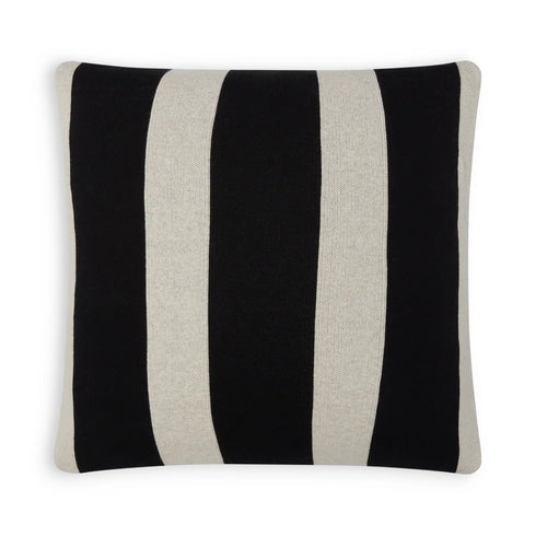 Kissen 50x50cm | gestreift schwarz