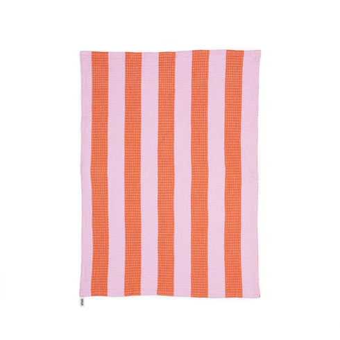 2er Set Geschirrtuch Waffle | pink stripes