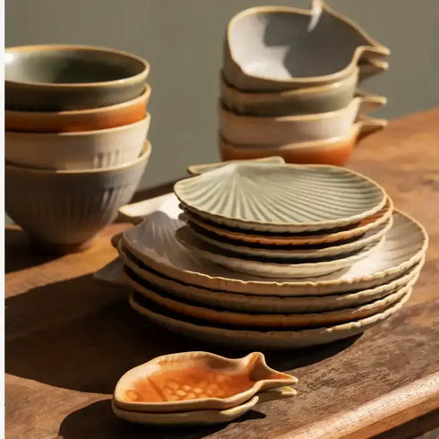 Löffelablage in Fischform | terracotta