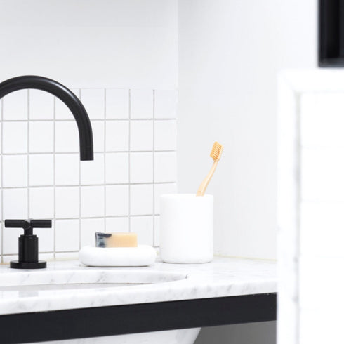 Seifenablage Marmor | weiss