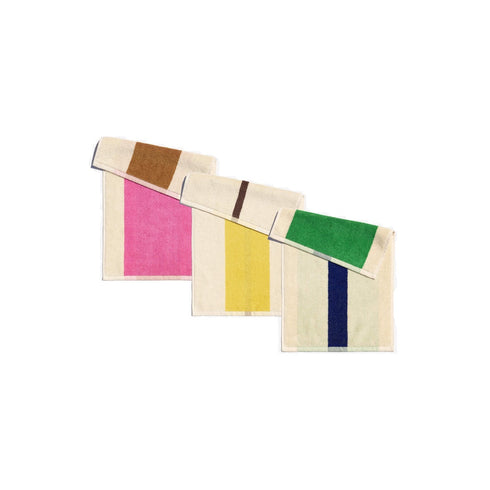 3er Set Gästehandtücher | pink, blau, braun