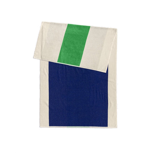 Strandtuch 90x180cm | royal blue, green