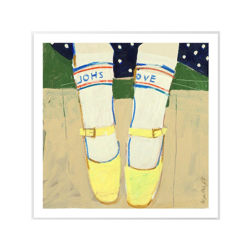 Gerahmter Kunstdruck On the Jetty | 50x50cm