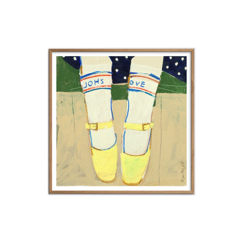 Gerahmter Kunstdruck On the Jetty | 50x50cm