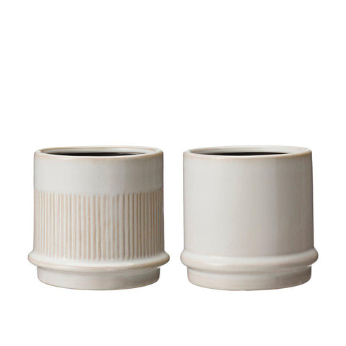 Blumentopf Ariana ecru | 2 Grössen