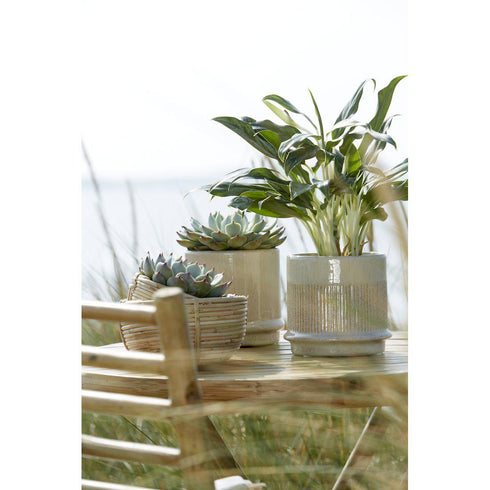 Blumentopf Ariana ecru | 2 Grössen