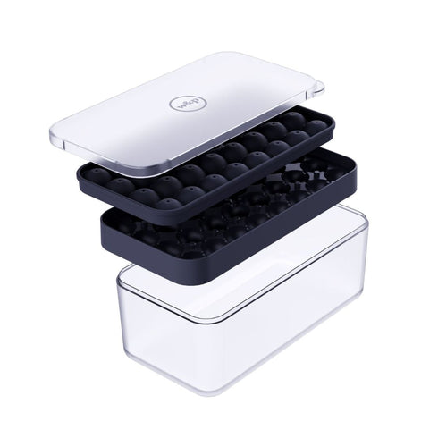 2in1: Eiswürfel & Behälter für Ice Ball Kugeln