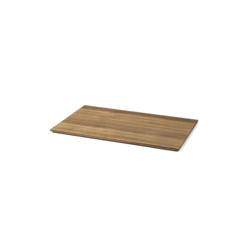 Holztablett für Pflanzenbox Large (2/3 bedeckt) | Smoked Oak