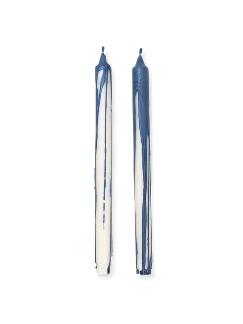 2er Set Kerze | deep blue