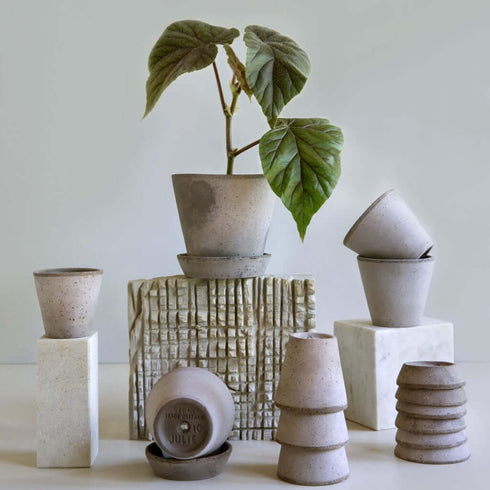 Blumentopf Julie | grau