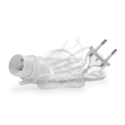 Kabel transparent mit Schalter | 5m