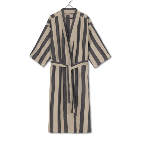 Bademantel Field | sand, schwarz