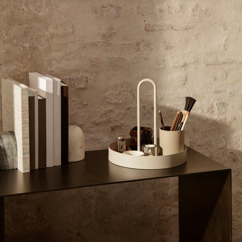 Tablett mit Tragegriff "Grib" | light grey