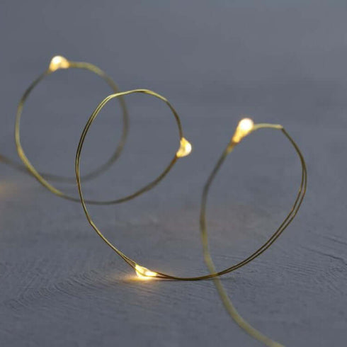 Lichterkette Knirke 40 LED 3.9m | gold