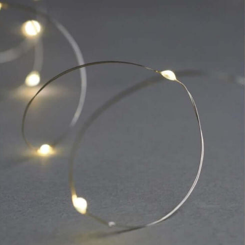 Lichterkette Knirke 40 LED 3.9m | silber