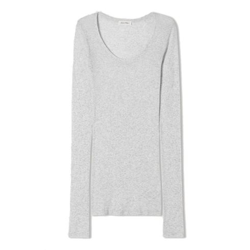 Longsleeve Shirt Massachusetts | grau meliert