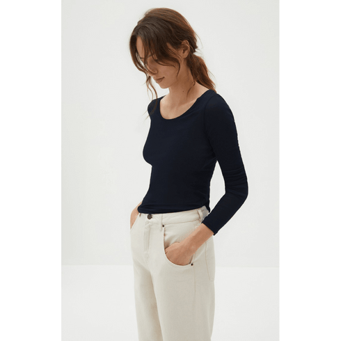 Longsleeve Shirt Massachusetts | navy