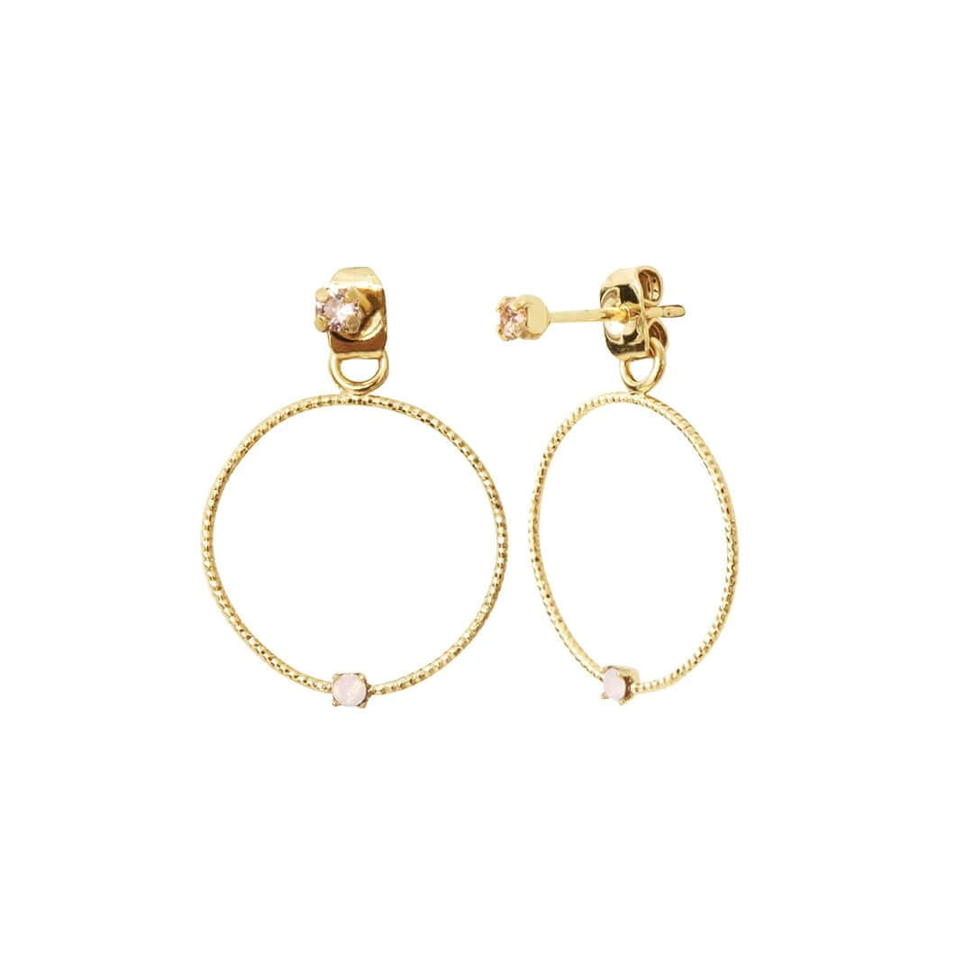 joyne.com | Ohrringe Trésors | rosé Opal von BDM Studio