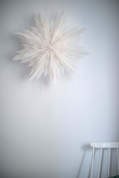 Papierstern OSLO Ø60cm | weiss