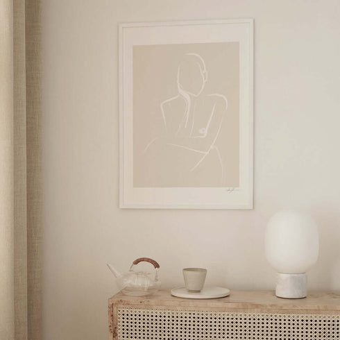 Gerahmter Kunstdruck Demure | 30x40cm