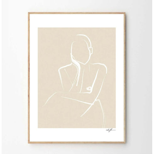 Gerahmter Kunstdruck Demure | 30x40cm