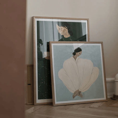 Gerahmter Kunstdruck "Meet me at Jaures" - Sofia Lind | 50x50cm