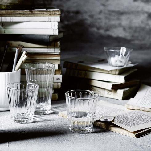 Glas mit Rillen | verschiedene Grössen