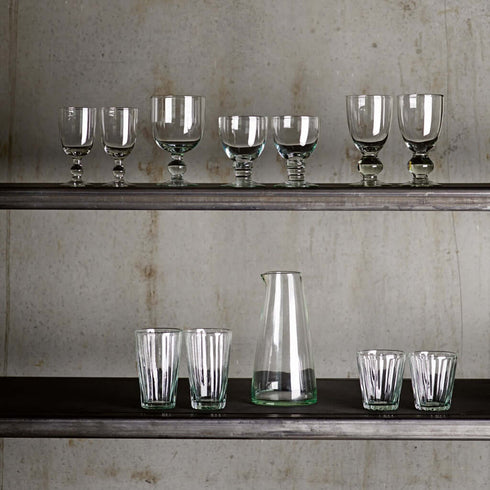 Glas mit Rillen | verschiedene Grössen