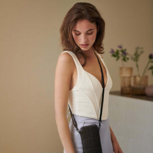 Handytasche Puffy | schwarz