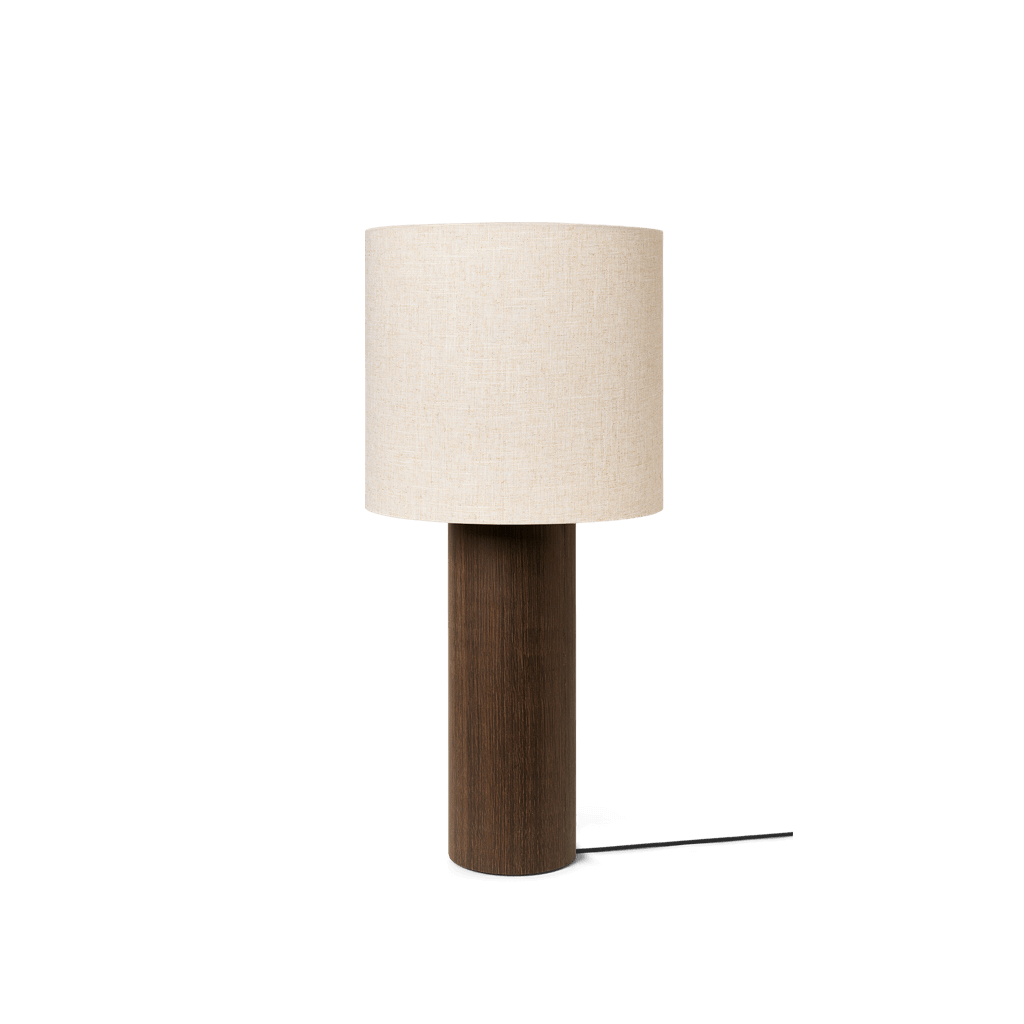 joyne.com | Ferm Living Stehleuchte Eclipse (Ø 42cm/H 110cm) | Holz und Leinen von Ferm Living